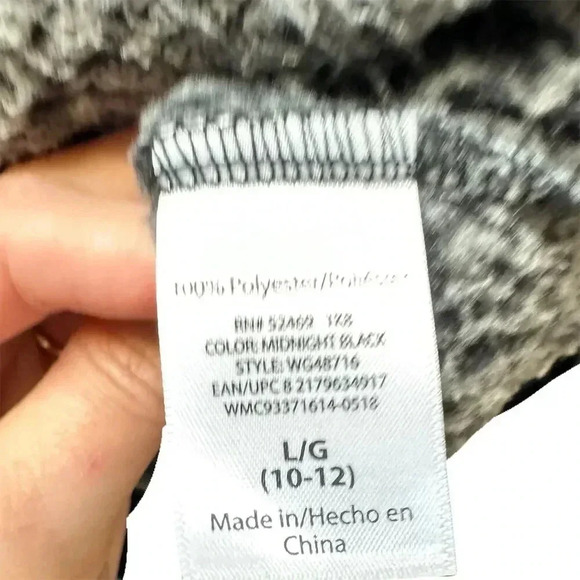 Wonder Nation Boys Sherpa Pullover Hoodie Gray Size Large 10-12 Casual - Picture 4 of 6